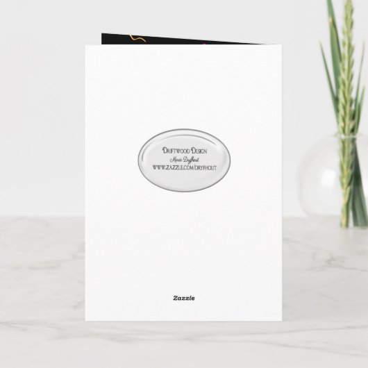 70e Jubileum Champagne Toast Kaart (Achterkant)