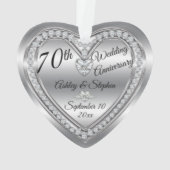 70e Jubileum Diamond Platinum Keepomwille Ornament (achterkant)