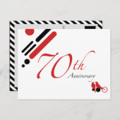 70e Jubileum (gematigde vogels) Briefkaart (Voorkant / Achterkant)