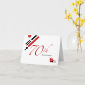 70e Jubileum (gematigde vogels) Kaart (Gele Bloem)