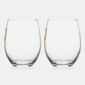 70e Jubileum gepersonaliseerd Wijnglas Zonder Voet (Links)