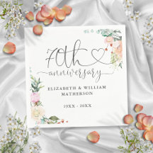 70e Jubileum Gouden Hart Rozen Bloemen