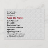 70e Jubileum Jubileum bruiloft Platinum Z03 Aankondigingskaart (Achterkant)