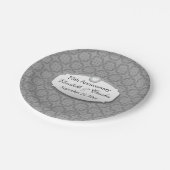 70e Jubileum Jubileum bruiloft Platinum Z03 Papieren Bordje (Gekanteld)