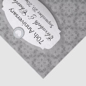 70e Jubileum Jubileum bruiloft Platinum Z03 Tissuepapier (Detail)