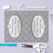 70e Jubileum Jubileum bruiloft Platinum Z03 Tissuepapier (Craft)