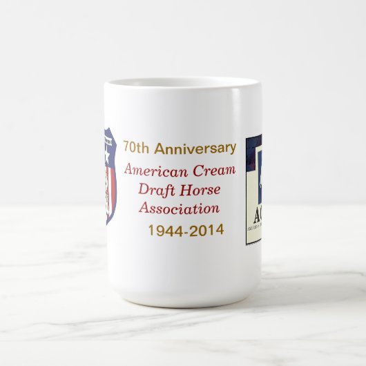 70e Jubileum keramische Mok (Center)