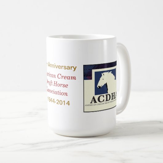 70e Jubileum keramische Mok (Voorkant rechts)