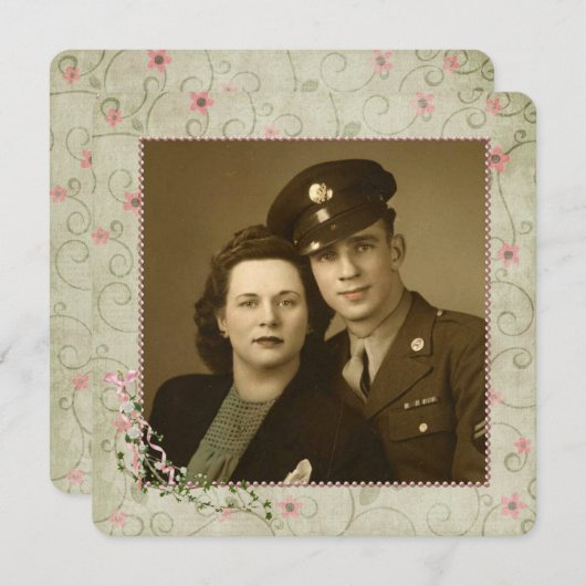 70e Jubileum met foto Kaart (Voorkant / Achterkant)