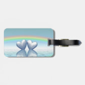 70e Jubileum Platinum Hearts Bagagelabel (Achterkant horizontaal)