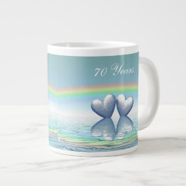 70e Jubileum Platinum Hearts Grote Koffiekop