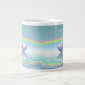 70e Jubileum Platinum Hearts Grote Koffiekop (Voorkant)