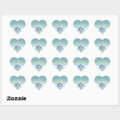 70e Jubileum Platinum Hearts Hart Sticker (Vel)