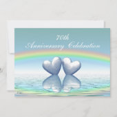 70e Jubileum Platinum Hearts Kaart (Voorkant)