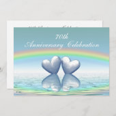 70e Jubileum Platinum Hearts Kaart (Voorkant / Achterkant)