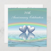 70e Jubileum Platinum Hearts Kaart (Voorkant / Achterkant)