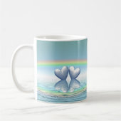 70e Jubileum Platinum Hearts Koffiemok (Links)