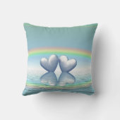 70e Jubileum Platinum Hearts Kussen (Achterkant)