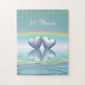 70e Jubileum Platinum Hearts Legpuzzel (Verticaal)