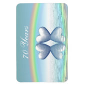 70e Jubileum Platinum Hearts Magneet (Verticaal)