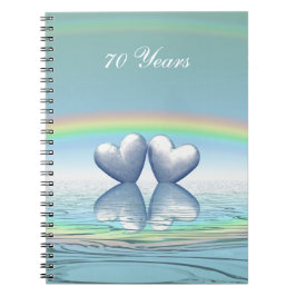 70e Jubileum Platinum Hearts Notitieboek