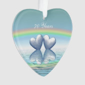 70e Jubileum Platinum Hearts Ornament (voorkant)