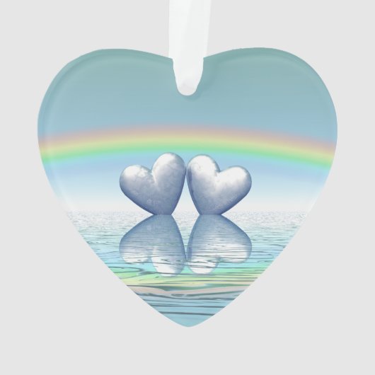 70e Jubileum Platinum Hearts Ornament (achterkant)