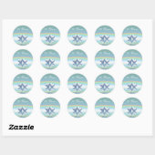 70e Jubileum Platinum Hearts Ronde Sticker (Vel)
