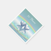 70e Jubileum Platinum Hearts Servetten (Hoek)