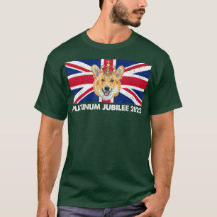 70e Jubileum Platinum Jubilee Cute Corgi  T-shirt