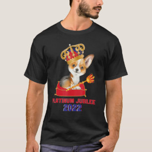 70e Jubileum Platinum Jubilee Cute Royal Corgi T-shirt
