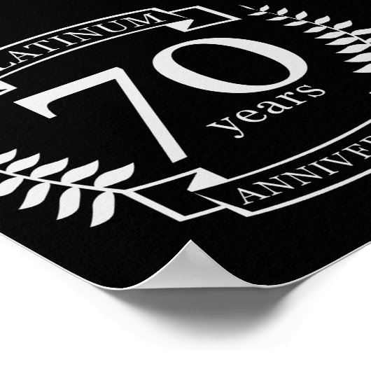 70e JUBILEUM PLATINUM Poster (Hoek)