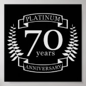 70e JUBILEUM PLATINUM Poster (Voorkant)