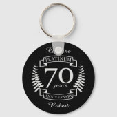 70e JUBILEUM PLATINUM Sleutelhanger (Voorkant)