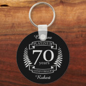 70e JUBILEUM PLATINUM Sleutelhanger (Voorkant)