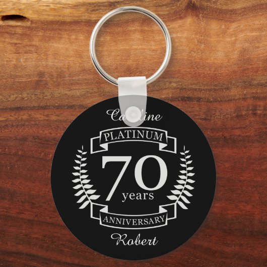 70e JUBILEUM PLATINUM Sleutelhanger (Voorkant)