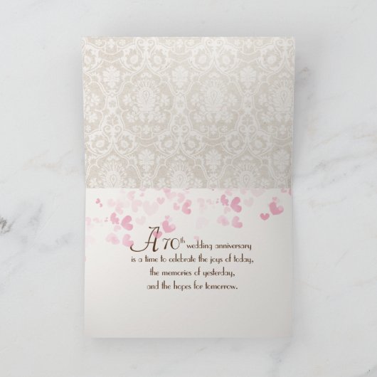 70e Jubileum Snapshot op Damask Kaart (Binnen)