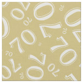 70e kool Aantal Pattern Gold en White 70 Stof (Close Up)