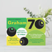 70e Lawn Bowls Barefoot Bowling Verjaardag Kaart (Staand voorkant)