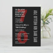 70e moderne zwarte zilverwitte rode W1789 Kaart (Staand voorkant)