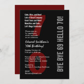 70e moderne zwarte zilverwitte rode W1789 Kaart (Voorkant / Achterkant)