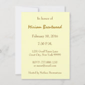 70e of elk jaar 'jaardag' Gold-kaarsen budget C08 Kaart (Achterkant)