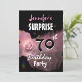 70e OPLEIDING BINNENLANDSE PARTIJ Uitnodiging Roze (Staand voorkant)