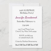 70e OPLEIDING BINNENLANDSE PARTIJ Uitnodiging Roze (Achterkant)