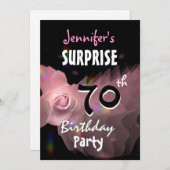 70e OPLEIDING BINNENLANDSE PARTIJ Uitnodiging Roze (Voorkant / Achterkant)