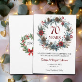 70e Platina bruiloft Jubileum Winter Save The Date