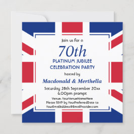 70e Platina Jubileum UNION JACK Kaart