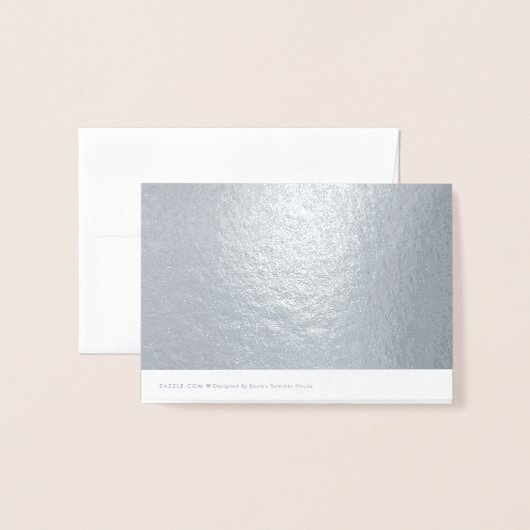 70e platina verjaardagskaart folie kaarten (Met envelop)