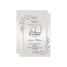 70e Platinum Birthday