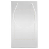 70e Platinum Birthday Klein Cadeauzakje (Achterkant)